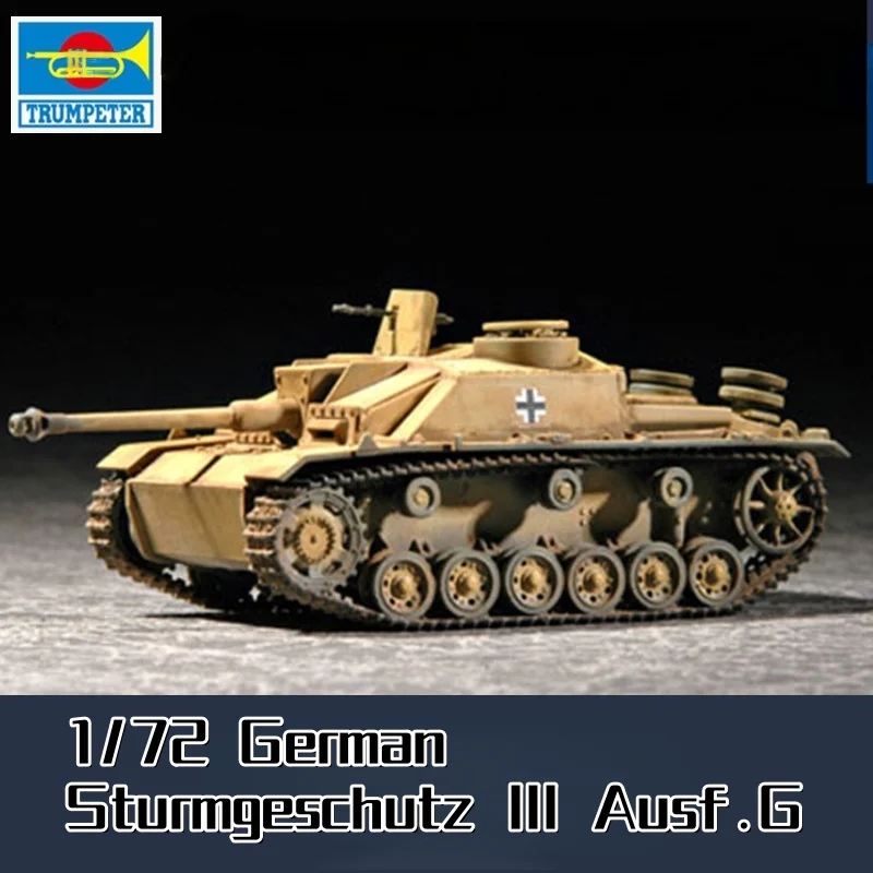 Vista general del frontal del StuG III Ausf.G de Trumpeter 1/72