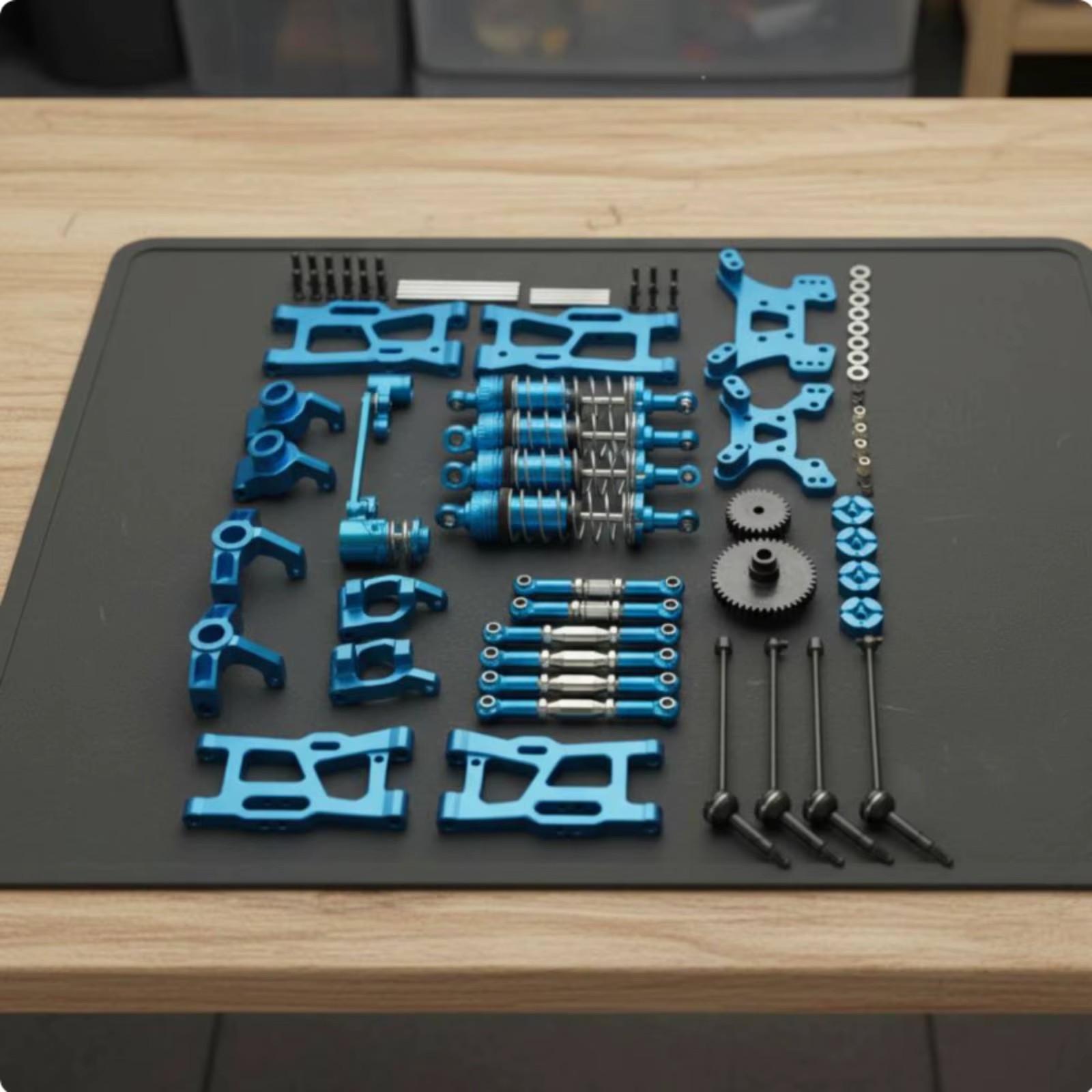 WLtoys kit de aluminio para coche RC, piezas de modificación - imagen 5