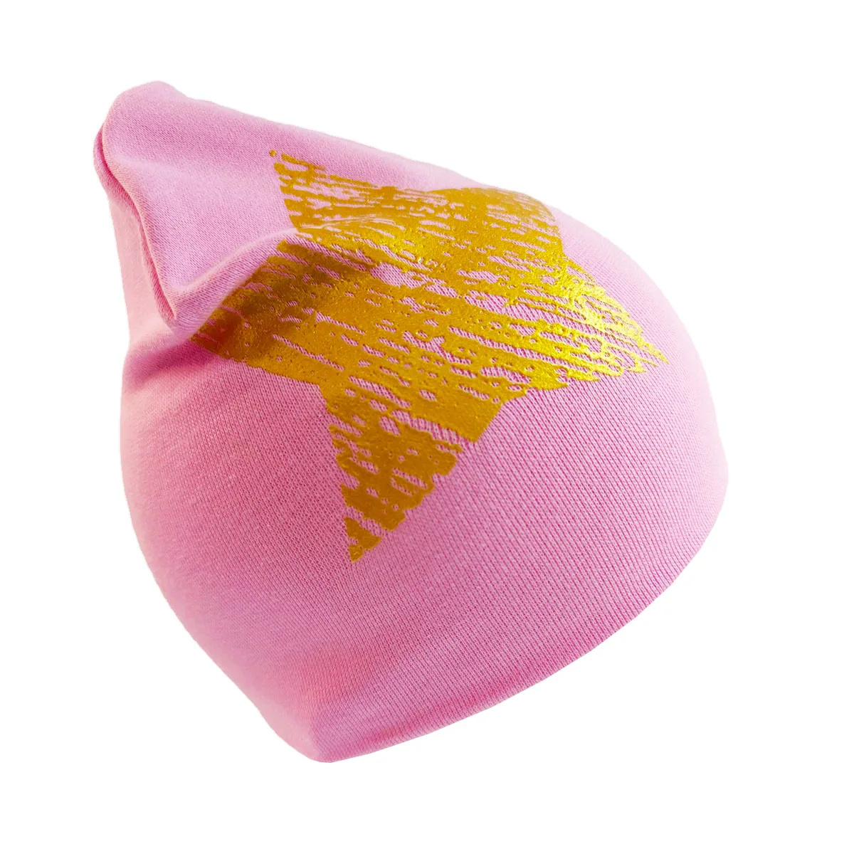 Gorro bebé cálido suave con estrella dorada para primavera y otoño - imagen 2