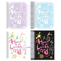 Cuaderno kawaii de dibujos animados para niñas, papelería bonita