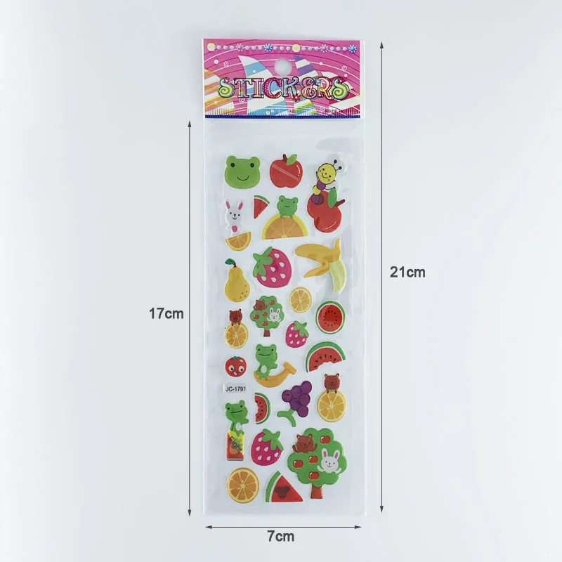 Pegatinas infantiles educativas con motivos de frutas y verduras - imagen 2