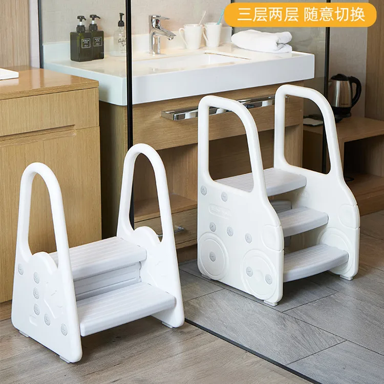 Taburete escalonado infantil para baño y lavado de pies seguro - imagen 3