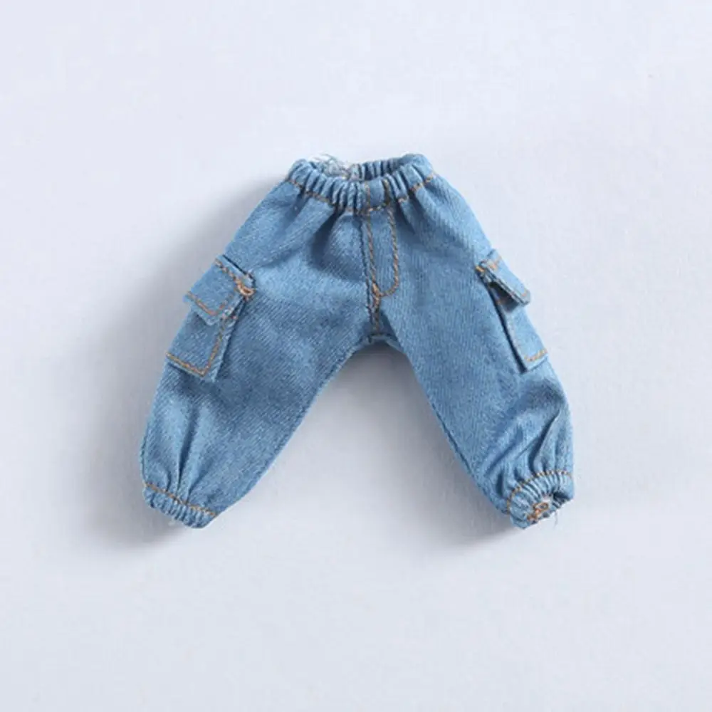 Pantalones vaqueros cintura elástica para muñecas Obitsu