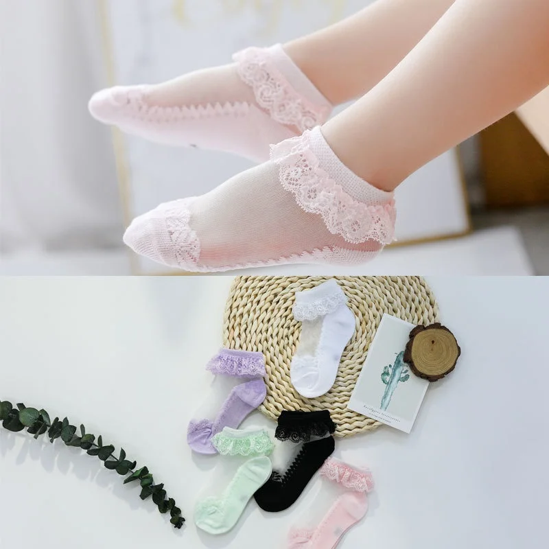 Calcetines invisibles con encaje