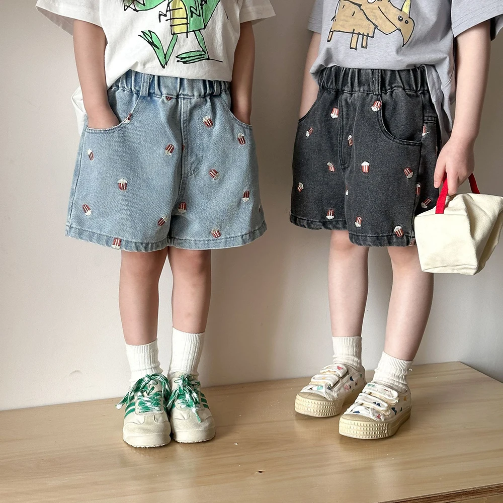 Pantalones cortos vaqueros de verano con jeans finos para niños - imagen 4