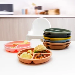 Plato de silicona bebé con dibujos animados – Impermeable