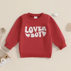 Sudadera con capucha para niños – Corazón bordado manga larga