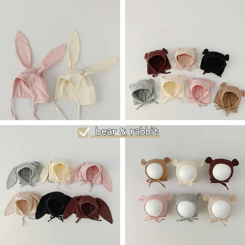 Gorro de conejito para bebé con aspecto de turbante