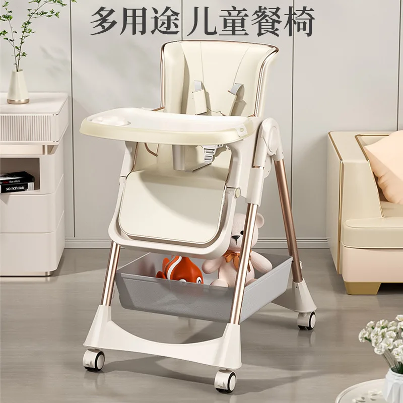 Silla de comedor plegable para bebé multifuncional y portátil - imagen 3