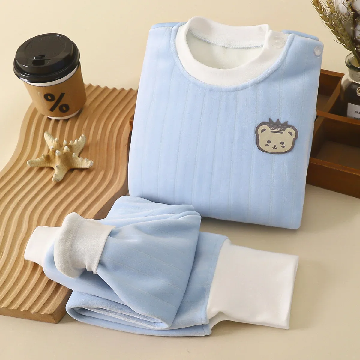 Ropa interior termica de lana para bebe - imagen 2