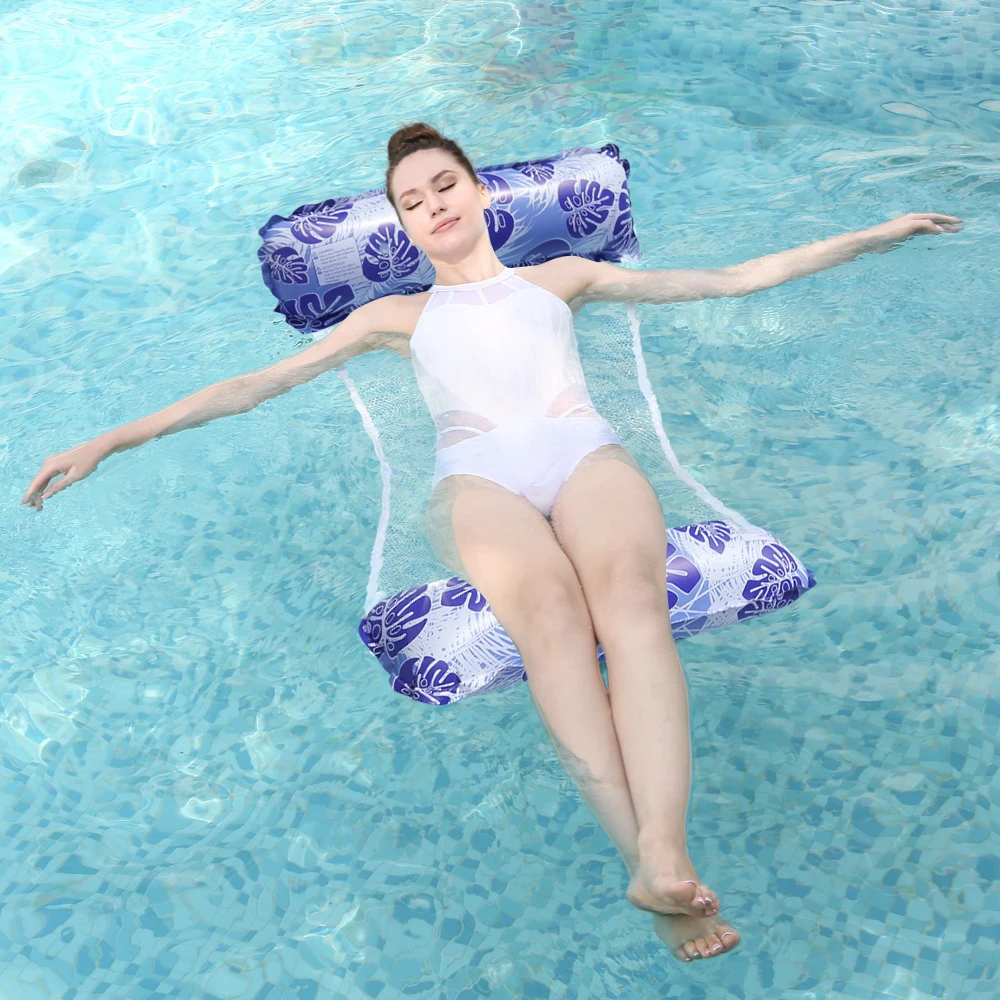 Balsa flotante inflable para natación y descanso