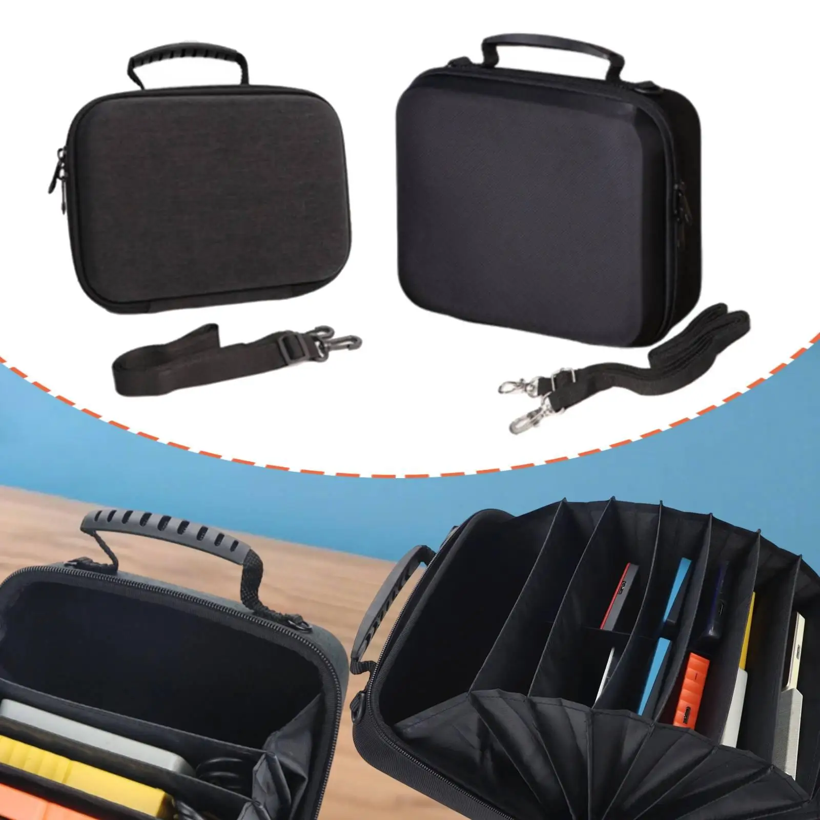 Estuche protector para tarjetas coleccionables, portátil y resistente