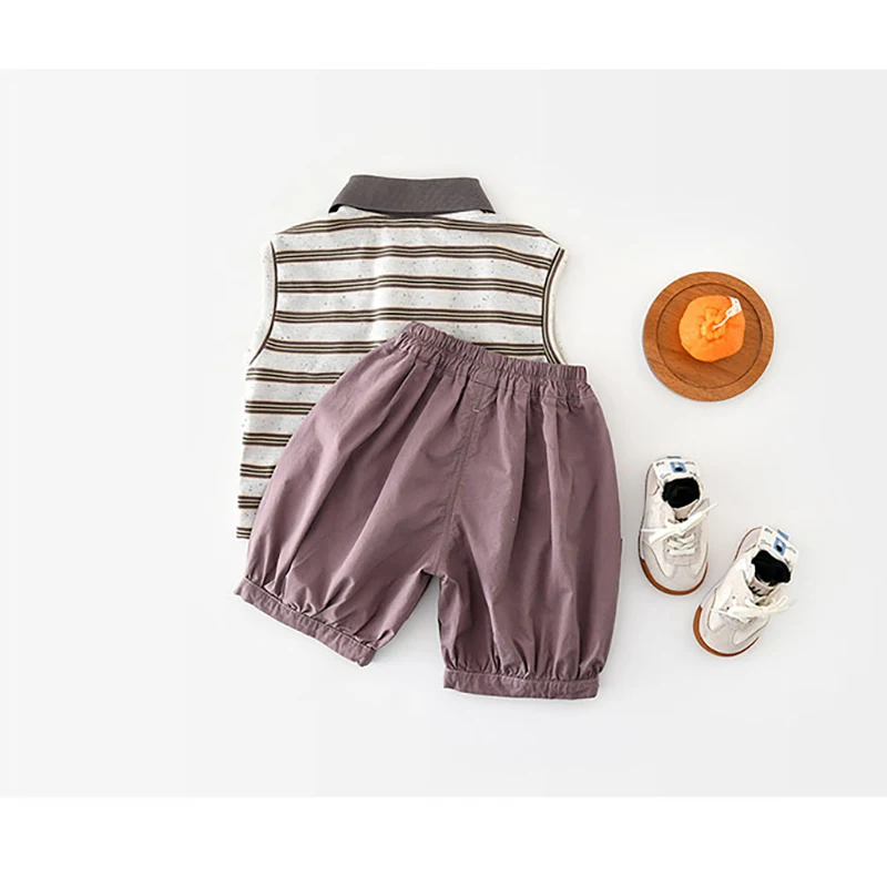 MILANCEL conjunto de verano con camiseta holgada y pantalón corto - imagen 3