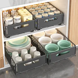 Organizador de especias extraíble para cocina, bandeja deslizante
