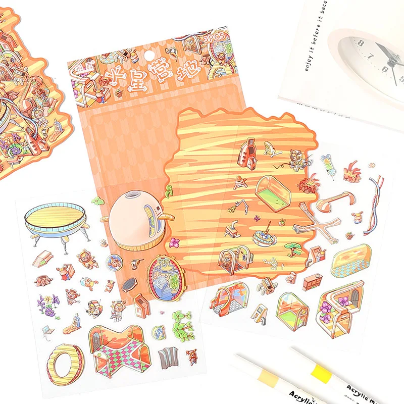 Pegatinas 3D infantiles en relieve adhesivas para manualidades - imagen 4