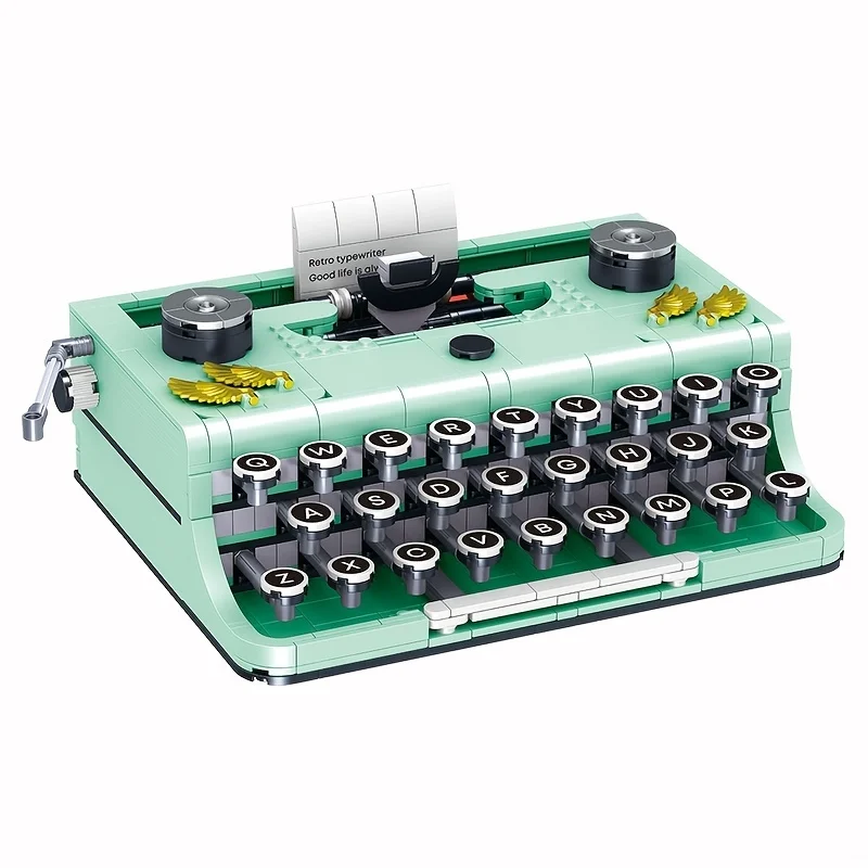 Bloques de construcción tipo máquina escribir juguete educativo - imagen 3