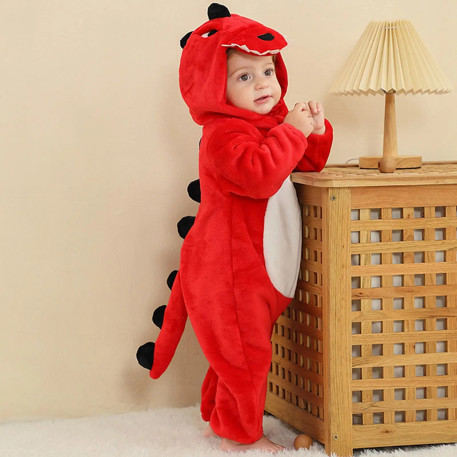 Mono con capucha Halloween Stegosaurus para dormir y diario - imagen 5