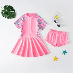 Traje de baño princesa niña para natación – Algodón cómodo y divertido