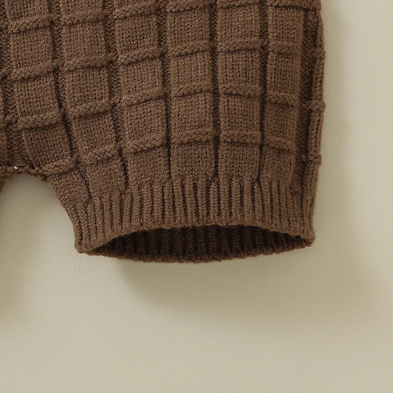 Peleles de punto para bebé con tirantes - Monos lisos unisex 0-18M - imagen 3
