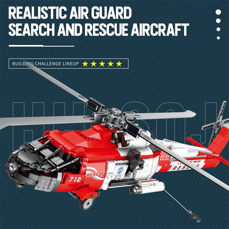 Helicóptero Black Hawk – Kit de construcción para niños - imagen 5