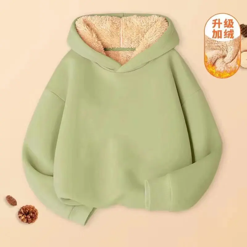 Sudadera acolchada con capucha para niños y niñas, abrigo de invierno - imagen 4