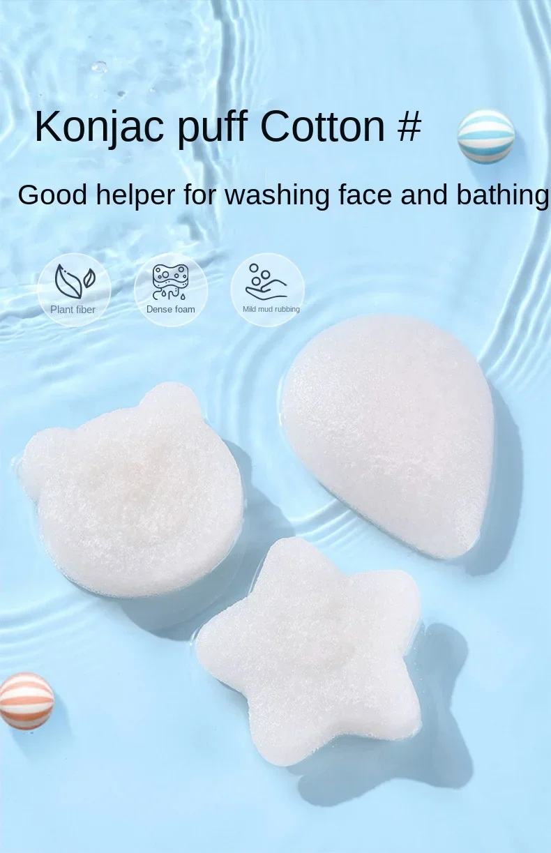 Esponja de baño Kawaii con forma de pata de gato