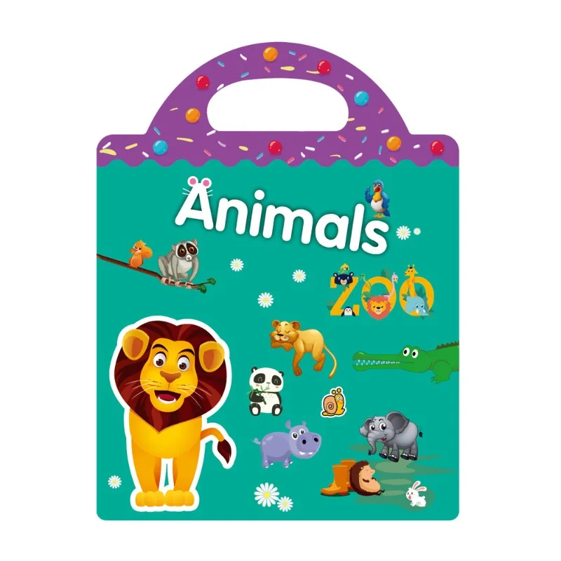 Libro de pegatinas silencioso con rompecabezas de animales - imagen 3