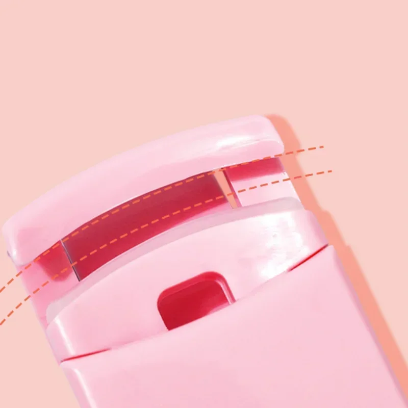 Rizador de pestañas mini para maquillaje con clip auxiliar - imagen 2