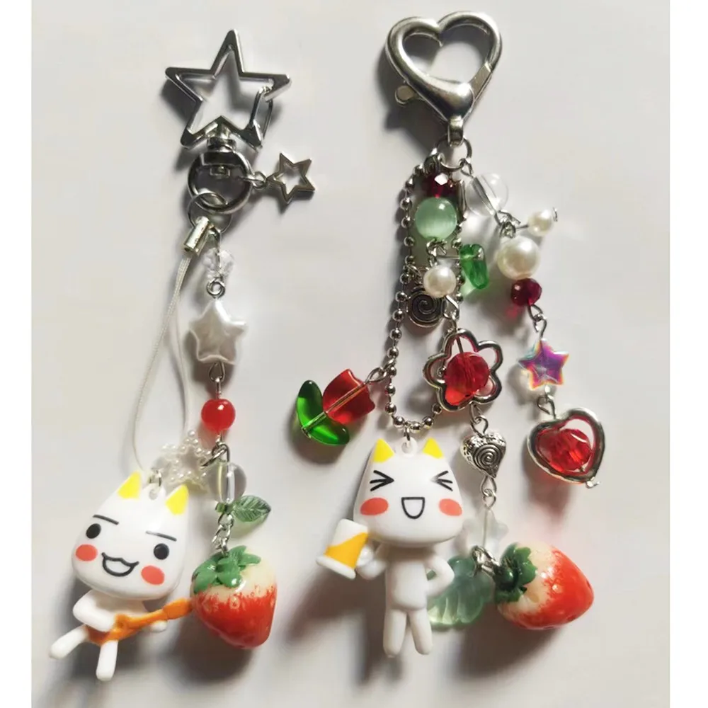 Llavero artesanal de cuentas estilo Kawaii para adolescentes - imagen 2