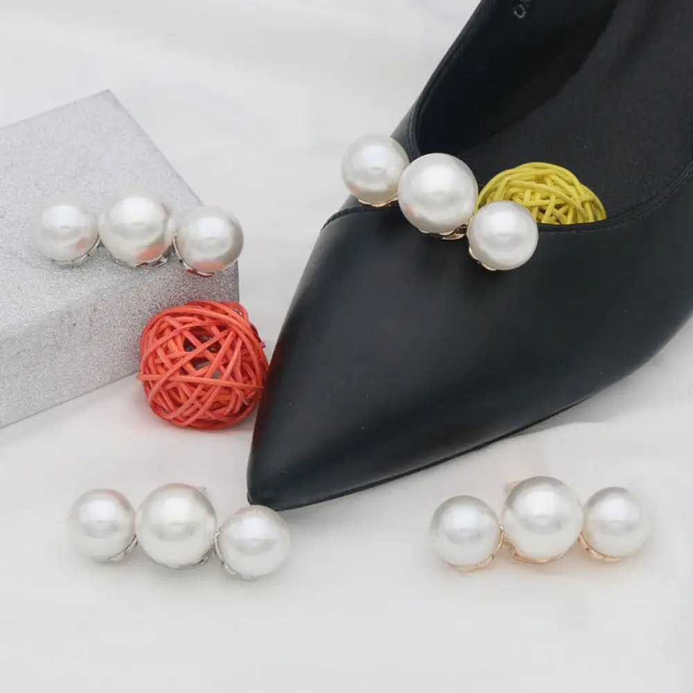 Clip de zapato para boda con hebilla de perlas para novia - imagen 5