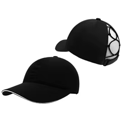 Gorra de béisbol infantil con cola de caballo y secado rápido