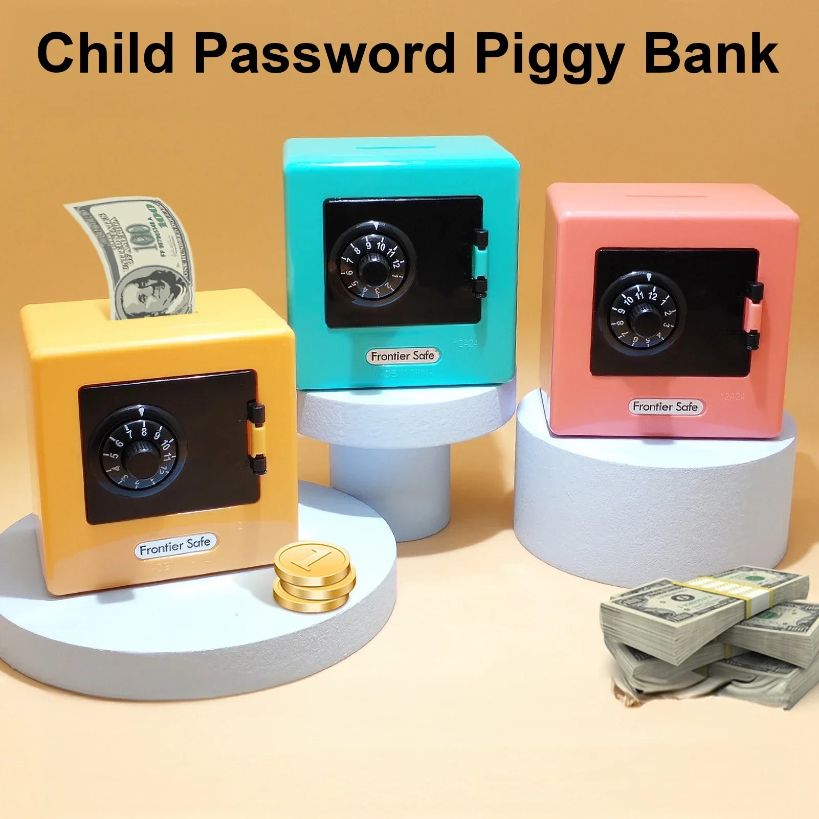Alcancía infantil electrónica con contraseña – Diseño retro para ahorro de monedas - imagen 3