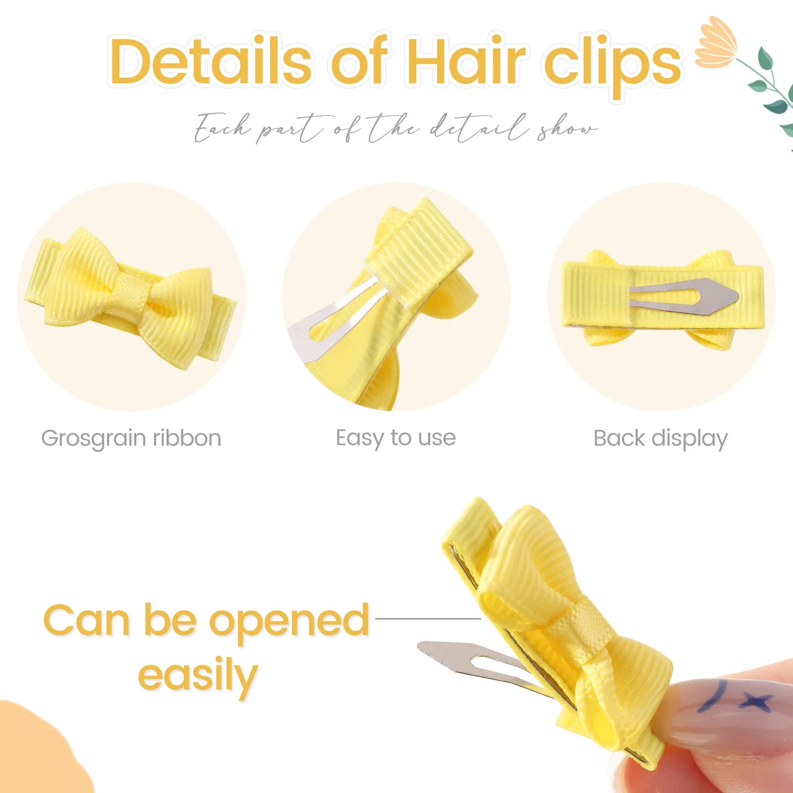 Pinzas para el cabello sin dañar: ideales niñas y bebé – accesorios - imagen 5