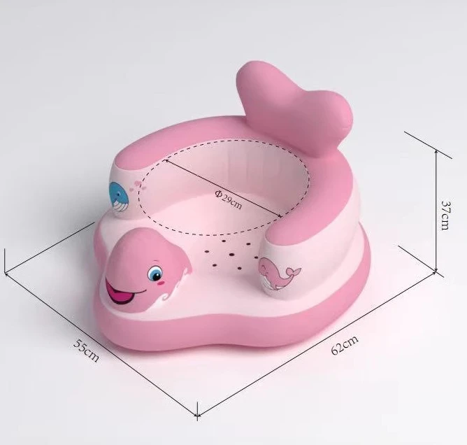 Silla de baño inflable portátil multifuncional para bebé - imagen 3