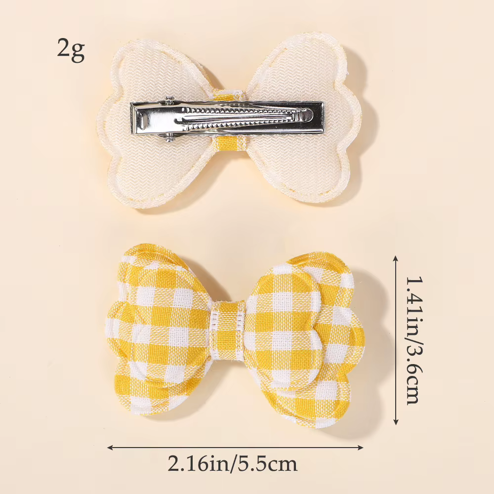 Lazos para el pelo estampados hechos a mano para niña - imagen 2
