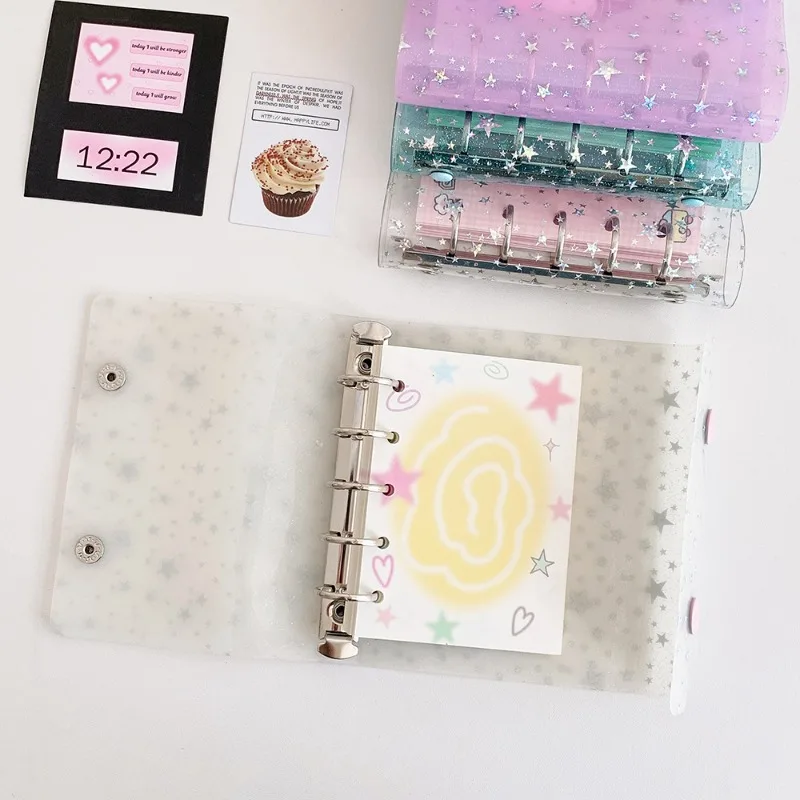 Carpeta transparente con estrella y hojas para cuaderno infantil - imagen 5