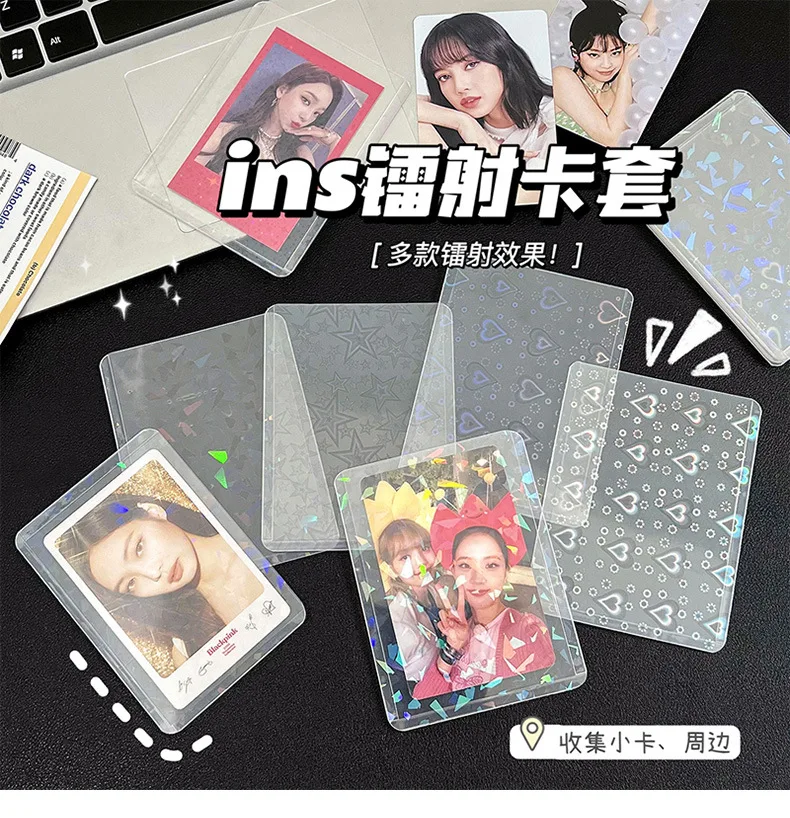 Protector acrílico transparente para tarjetas Kpop
