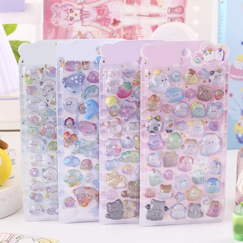 Pegatinas 3D de animales para decorar cuadernos infantiles y carpetas - imagen 3