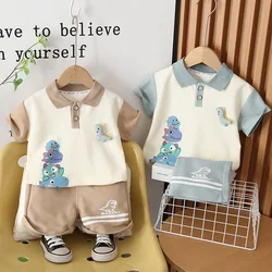 Conjunto de verano para bebés con camiseta manga corta y bermuda