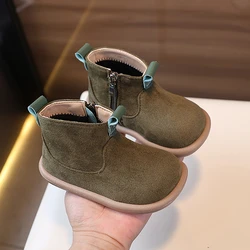 Botines de ante para niños – Suela suave antideslizante