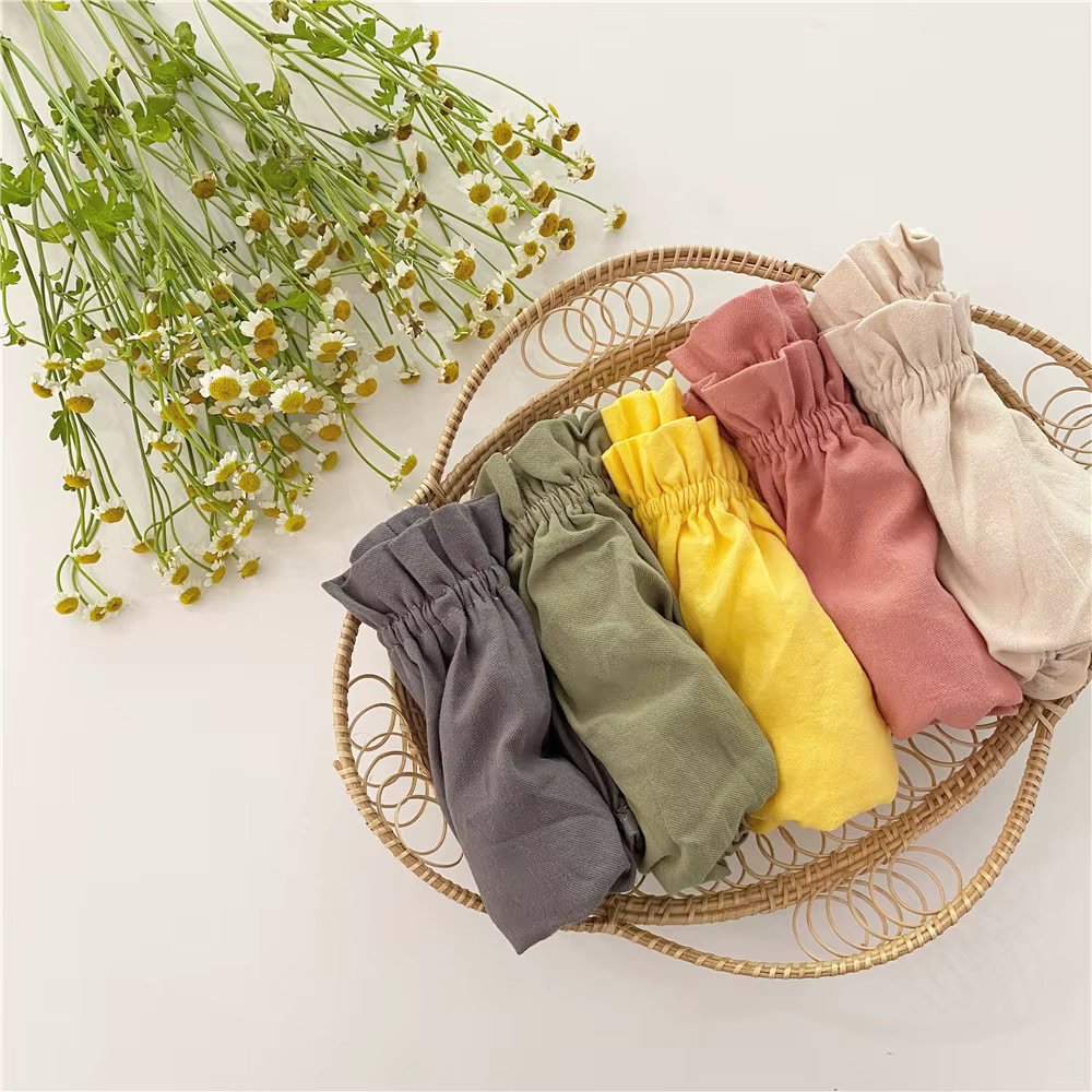 Pantalón bloomer de lino con volantes para bebé niña - imagen 2