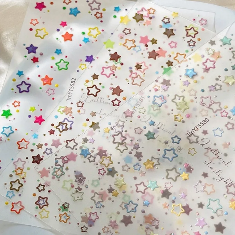 Guka pegatinas de estrellas autoadhesivas para manualidades veraniegas