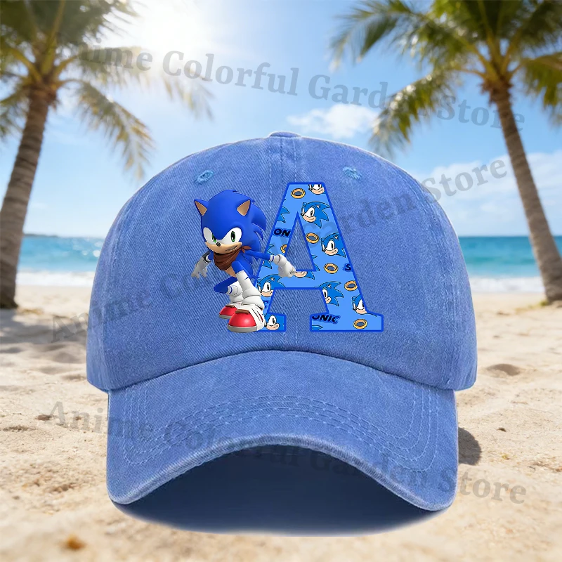 Gorra de béisbol Sonic unisex con visera de dibujos animados - imagen 2