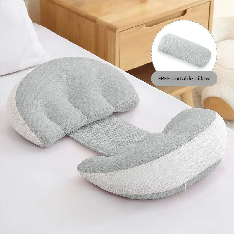 Almohada de embarazo con soporte lumbar para dormir de lado - imagen 5