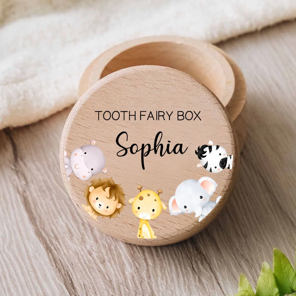 Caja de hada de los dientes personalizada