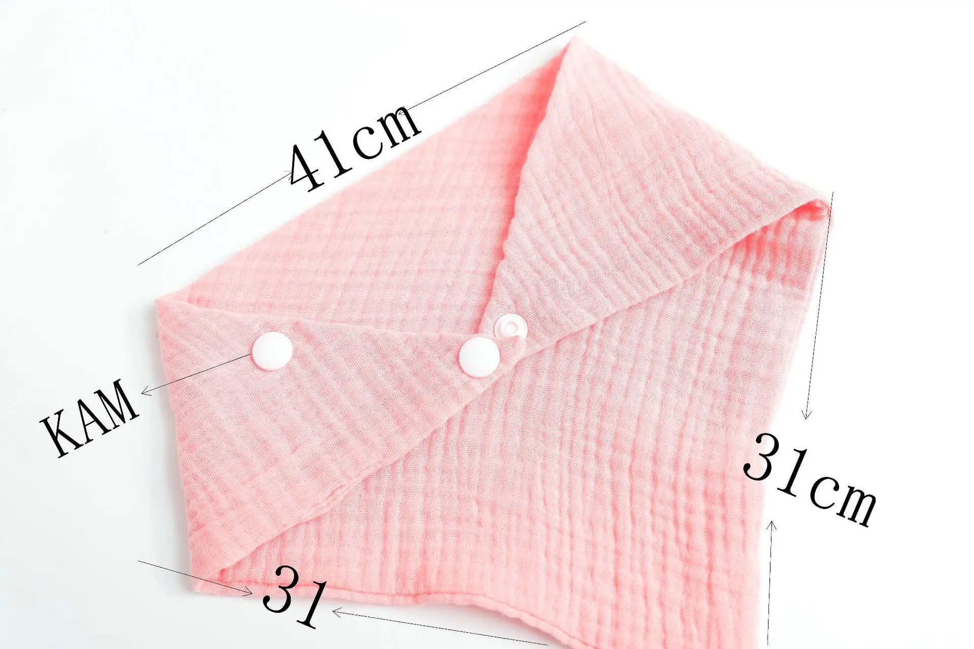 Baberos triangulares de muselina de algodón para bebé - imagen 5