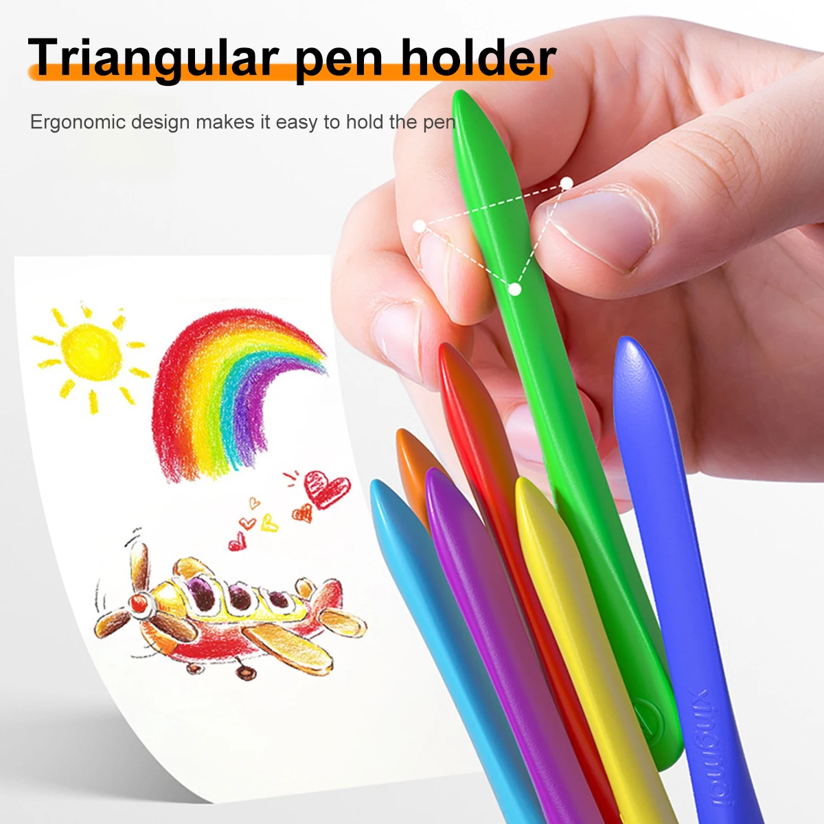 Crayones lavables y borrables de colores para niños - imagen 5