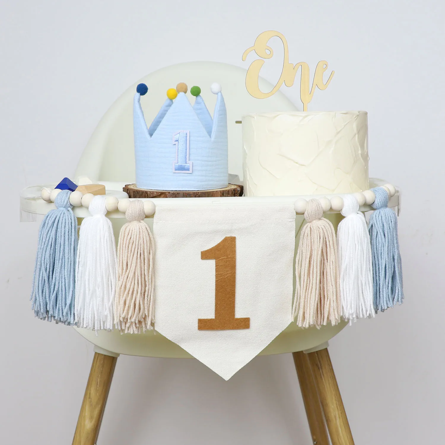 Banderines bohemios para primer cumpleaños – Decoración infantil - imagen 2