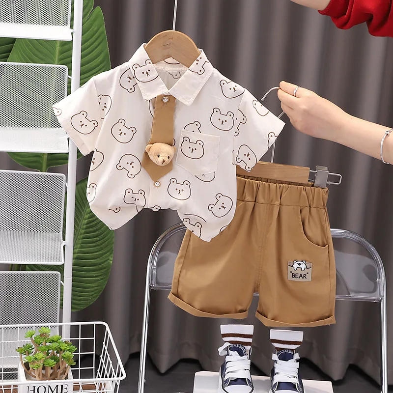 Conjunto de verano para bebé camiseta y pantalón corto - imagen 5