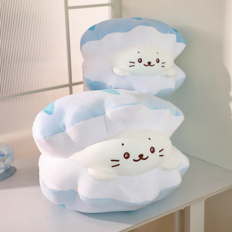 Peluche con forma de concha animal marino suave para regalo - imagen 3